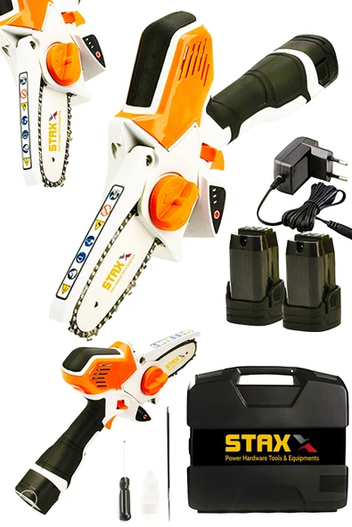 staxx 21v 3ah Samsung Çift Akülü Mdb21e Dal Çalı Budama Testeresi Akülü El Testeresi Bıçkı Testere ürün görseli