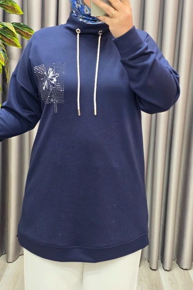 Kadın Giyim Modal Sırtı Nakışlı Tunik - Resim 10