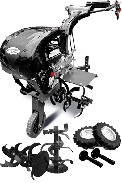 KUZEY ÇAPA 2+1 URAS Serisi K75X Titanyum Şanzıman 6.5HP Benzinli Çapalama Makinesi Bıçak ve Tekerlekler Dahil ürün görseli