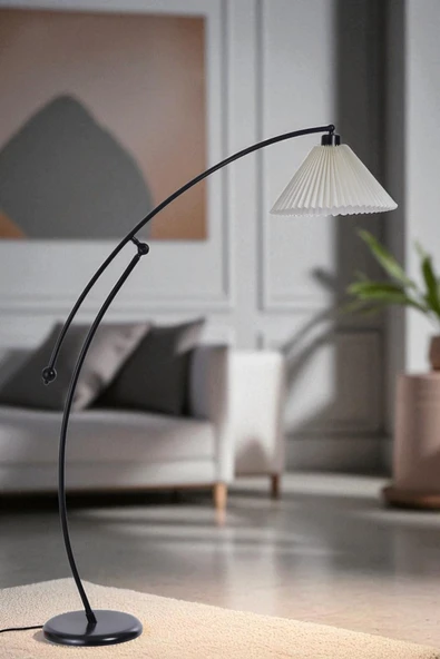 Lumexx ZÜMRA SİYAH LAMBADER PİLELİ KREM ABAJURLU ürün görseli