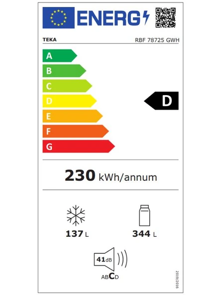 Teka RBF 78725 GWH EU 510 Lt. No Frost Beyaz Buzdolabı - 10