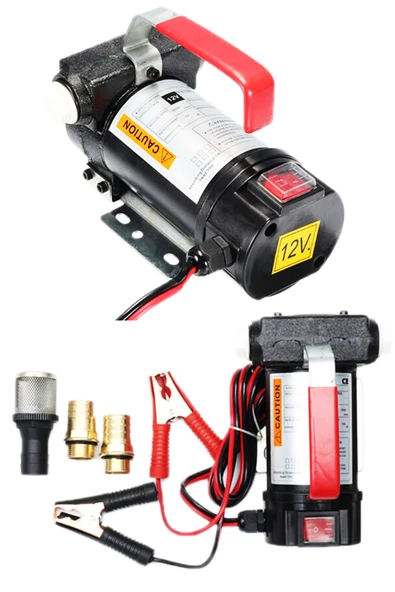 DEKO TURKEY Dkt12mp 12v Kendinden Emişli Taşınabilir Yakıt Sıvı Yağ Aktarma Mazot Pompası Paslanmaz Gövdeli ürün görseli 1