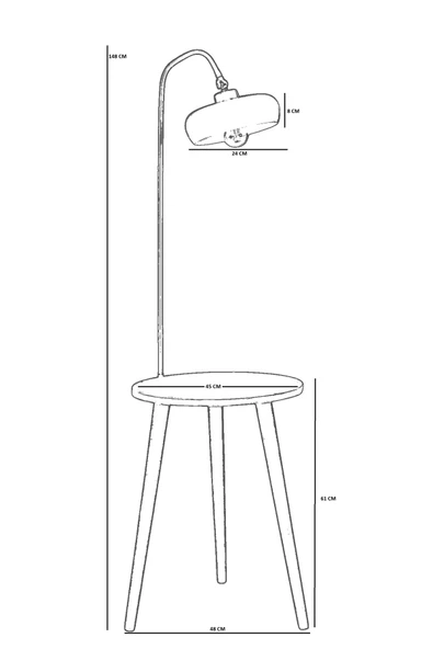 Lumexx ATLAS NATUREL-GRİ LAMBADER SMİTH GRİ BAŞLIKLI - Resim 4