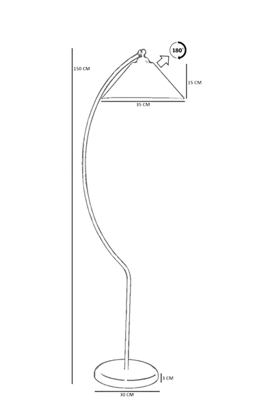 Lumexx OGEDAY GRİ LAMBADER HASIR GRİ ABAJURLU - Resim 4