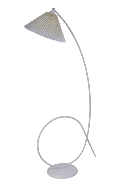 Lumexx KAYA BEYAZ LAMBADER PİLELİ KREM ABAJURLU - Resim 2