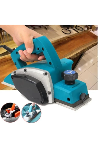 STAXX POWER Sjs Metal Sanzıman 2600 W Çift Bıcaklı Professionel Planya Makinası 82mm - Resim 5