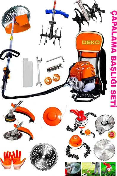 DEKO TURKEY Güçlü Sırt Tipi Tırpan: Hassas Çapalama ve Yüksek Performans Benzinli Sırt Tipi Tırpan Çapalama Mak - Resim 2