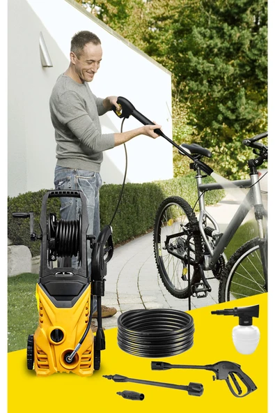 STAXX POWER Germany Style 130 Bar 1500w Yüksek Basınçlı Bahçe Ve Oto Yıkama Makinesi - Resim 3