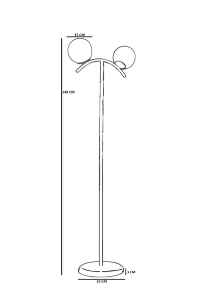 Lumexx VELVET 2 Lİ SİYAH LAMBADER FÜME CAMLI - Resim 4