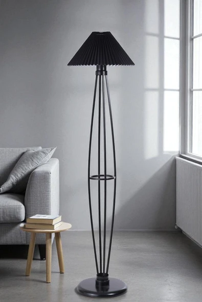 Lumexx HEDAR SİYAH LAMBADER PİLELİ SİYAH ABAJURLU ürün görseli