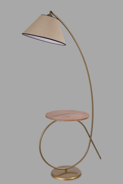 Lumexx KAYA SEHBALI ESKİTME LAMBADER PRAMİT KOYU HASIR ABAJURLU - Resim 3