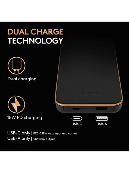 Duracell 10000 mAh Hızlı Şarj Powerbank - 4