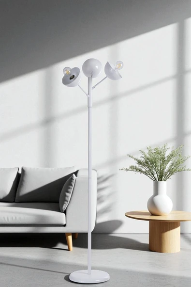 Lumexx KÜRE 3 LÜ BEYAZ LAMBADER METAL BAŞLIKLI ürün görseli