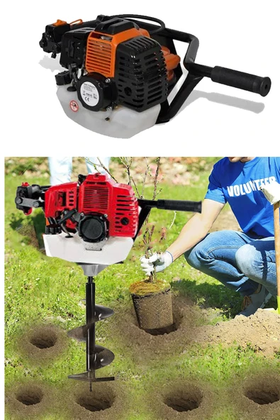 DEKO TURKEY Dkt7980 Benzinli Fidan Dikme Toprak Burgu Makinesi 150mm*100cm Toprak Delme Ucu 7.9 Hp Xmotor - Resim 2