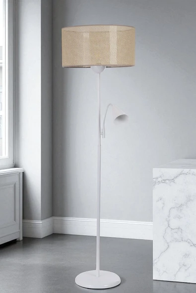 Lumexx DEVİN BEYAZ LAMBADER SİLİNDİR PETEK ABAJURLU ürün görseli