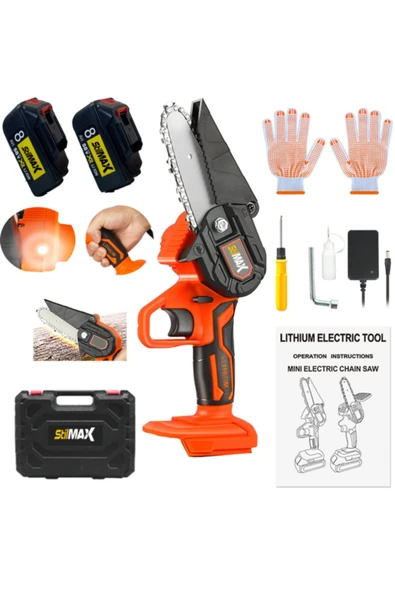 stilmax Italy Type Panasonic Çift Akülü Dal Budama Ve Kesme El Tipi Bıçkı Makinesi 58v 8 Ah Çantalı Set - Resim 2