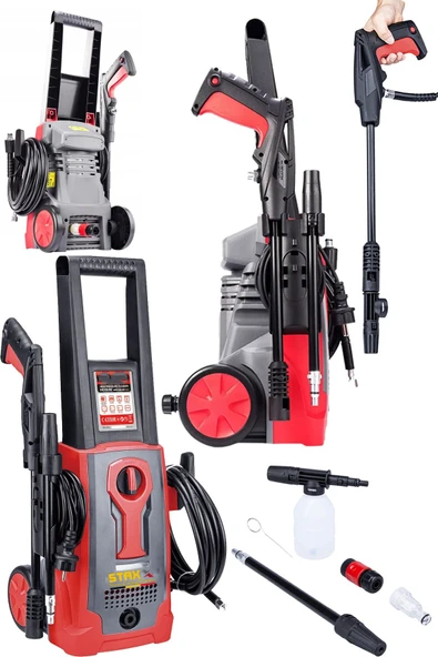 STAXX POWER Güçlü ve Torklu BL Kömürsüz Bakır Motor 150Bar Max Yüksek Basınçlı Bahçe ve Oto Yıkama Makinesi ürün görseli