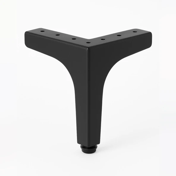 Dekor 17 cm Siyah Metal Mobilya Ayağı Dayanıklı Modern Tasarım Koltuk Sehpa Masa TV Ünitesi Uyumlu ürün görseli