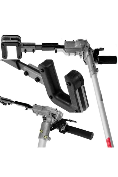 DEKO TURKEY Çelik Mil 3.4 Hp 63cc Sırt Tipi Benzinli Motorlu Tırpan Çayır Ot Biçme Makinesi + Zeytin Silkeleme - Resim 2