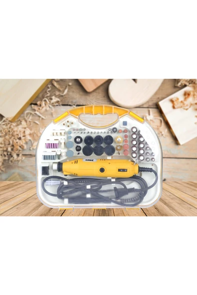 stilmax Alman Style 300 Parça 450 Watt 60.000 Rpm 6 Kademe Devirli Hobi Gravür Zımpara Çantalı Set ürün görseli