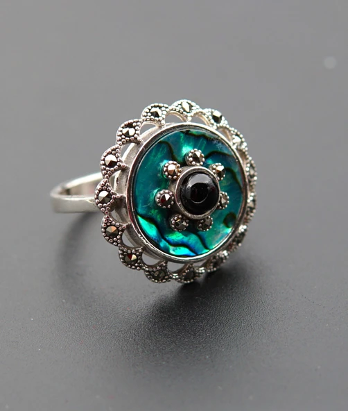 925 Ayar Gümüş Kadın Yüzük sy00098 ürün görseli 1