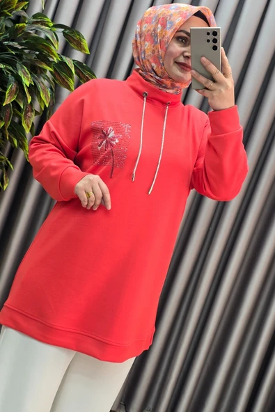 Kadın Giyim Modal Sırtı Nakışlı Tunik - Resim 8