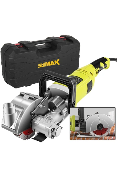 stilmax Titanyum-X Seri Duvar Oluk Açma Makinesi Kanal Açma Kesme Makinesi 5 Bıçaklı 40mm 3500Watt 4.5Kg ürün görseli 1