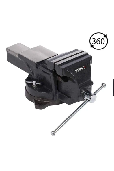 STAXX POWER Staxx Pro 125mm 5" 360" Dönerli Taban Dövme Çelik Sabit Tezgah Masa Mengenesi Madeın Germany - Resim 5