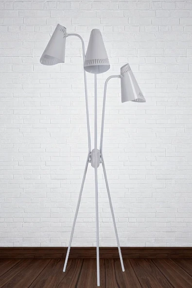 Lumexx YENİ AKASYA 3 LÜ BEYAZ LAMBADER LAZER BAŞLIKLI ürün görseli