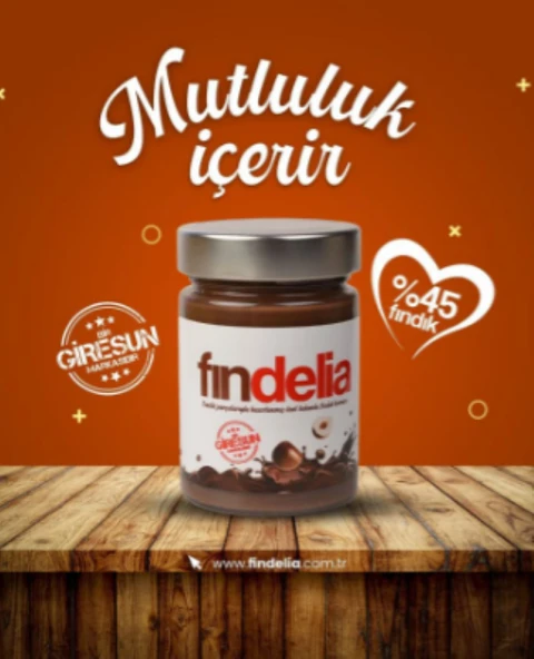Fındella % 45 fındık parcacıklı kahvaltılık kakolu katkısız fındık kreması 340 gr - 2