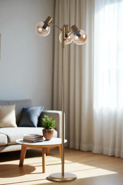 Lumexx SAFİR 3 LÜ ESKİTME LAMBADER BAL CAMLI ürün görseli