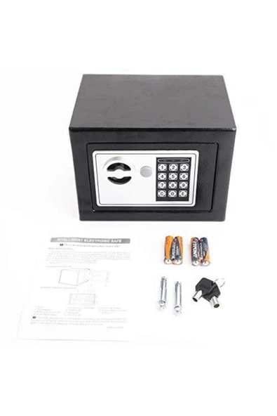 DEKO TURKEY Yerli Üretim Elektronik Şifreli Çelik Para Kasası Otel Tipi Kasa 3mm Sac + Montaj Kit - Resim 3