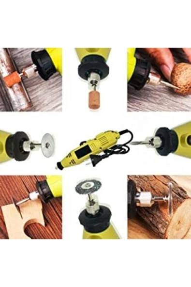 stilmax Germany Style 50 Parça Gravür Oyma Makinesi Dremel Taşlama Zımpara Kesme Seti 500 Watt - Resim 6
