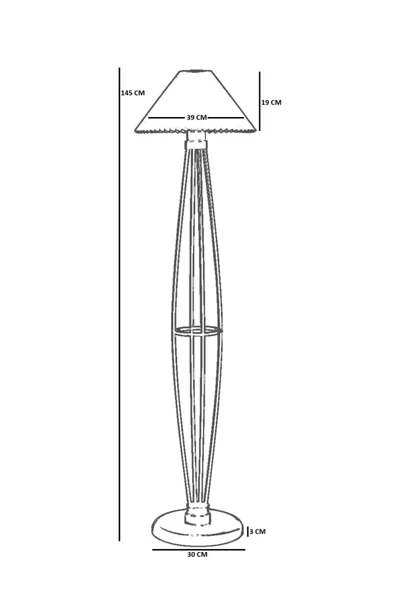 Lumexx HEDAR SİYAH LAMBADER PİLELİ SİYAH ABAJURLU - Resim 4