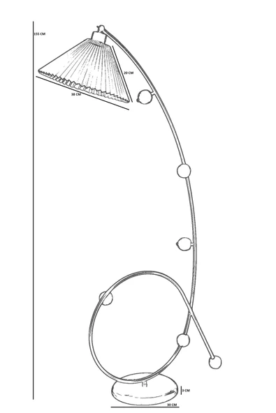 Lumexx YEKTA SİYAH LAMBADER PİLELİ SİYAH ABAJURLU - Resim 4