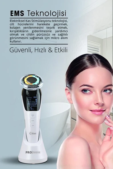 Kiwi Kfm-8625 Şarjlı EMS Cilt Bakım Cihazı – Çok Fonksiyonlu, Kompakt ve Pratik - Resim 2
