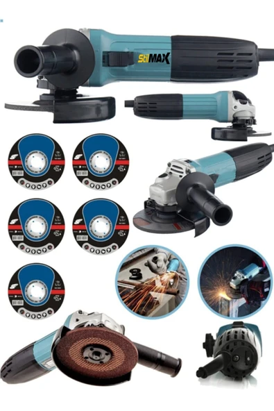 stilmax Germany 3000 Watt 6 Kademe Devirli Bakır Hybrid Motor Avuç Içi Taşlama Spiral Makinasi + 5 Adet Taş ürün görseli 1