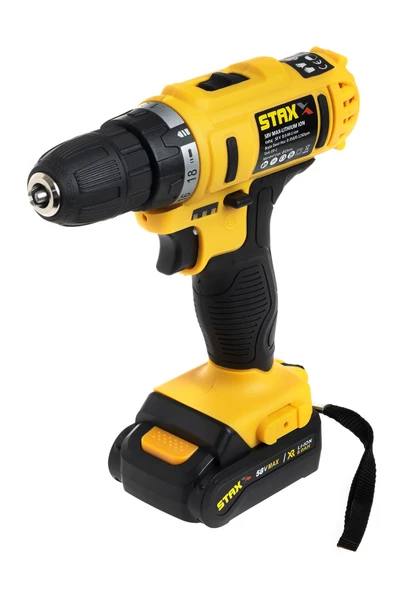 STAXX POWER American Type Multi Speed 58v 8ah Samsung Çift Akülü Şarjlı Vidalama Matkap Seti 5 Ad Titanyum Uç - Resim 2