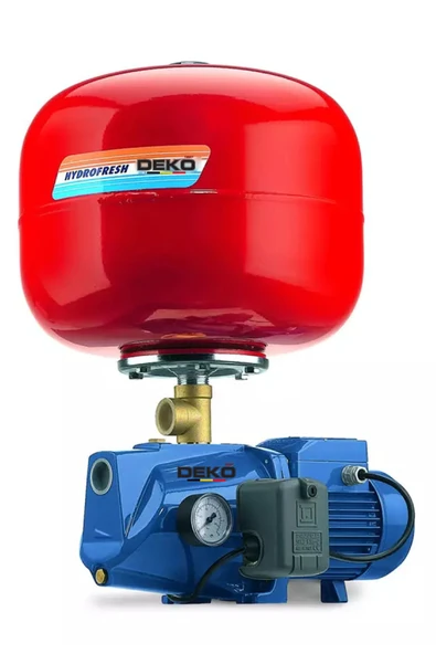 DEKO TURKEY DKTJET1 Bakır Sargılı Otomatik Sistem Tanklı Paket Hidrofor 24LT 4 Daire Paket Hidrofor Pompa 1 HP