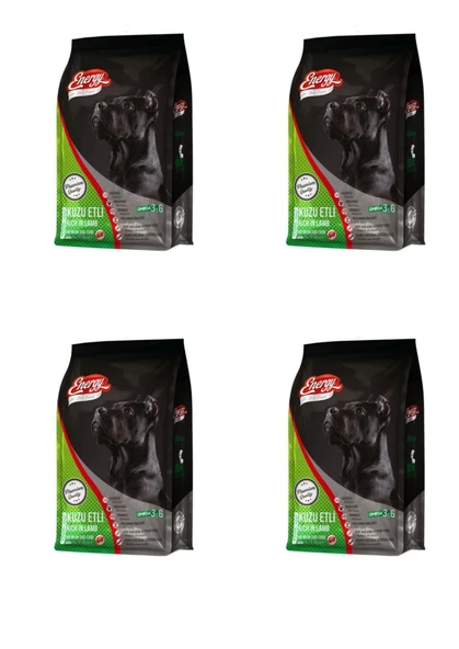 Dog Food Energy 1 kg Kuzu Etli Yetişkin Köpek Maması- 4 Adet