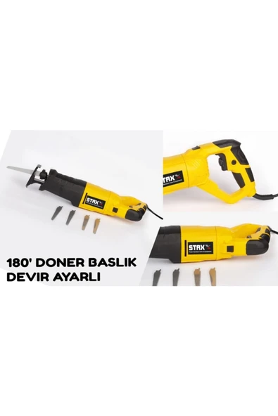 STAXX POWER Staxx Pro Speed 2800 W Sjs Metal Şanzuman Tilki Kuyruğu Kemik Kesim Makinası 180 Derece Döner Kafalı - Resim 3