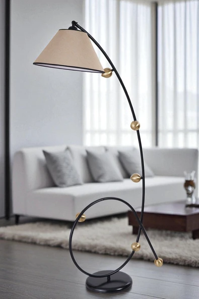 Lumexx YEKTA SİYAH LAMBADER PRAMİT HASIR ABAJURLU ürün görseli