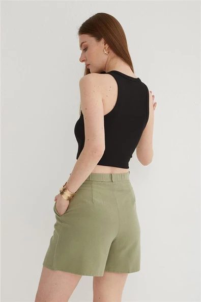 FASHION FRIENDS KADIN PİLELİ ŞORT 25Y0320K1 - 5