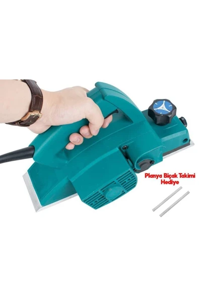 STAXX POWER Sjs Metal Sanzıman 3000 W Çift Bıçaklı Professional Planya Makinası - Resim 2