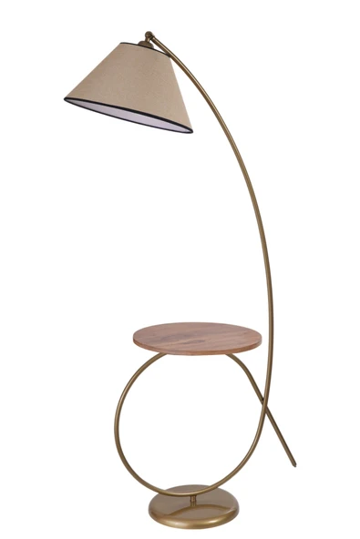 Lumexx KAYA SEHBALI ESKİTME LAMBADER PRAMİT KOYU HASIR ABAJURLU - Resim 2