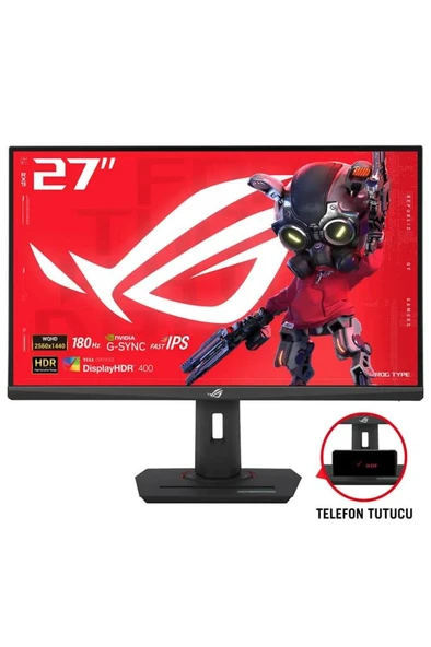 ASUS Rog Strix XG27ACS 27 inç QHD 2K 180Hz 1ms Freesync/G-Sync Fast IPS Gaming Monitör Siyah ürün görseli 1