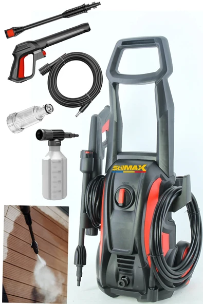 stilmax Germany Yüksek Performans BL Motor Bakır Sargılı 150Bar Basınçlı Oto ve Bahçe Yıkama Makinesi ürün görseli