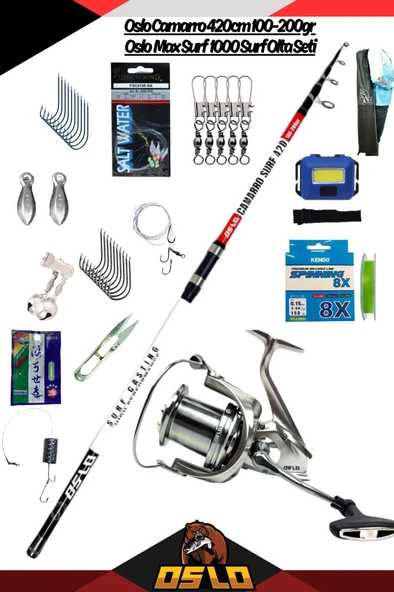 Oslo Camarro 420cm 100-200gr Oslo Surf Max 10000 Surf Olta Seti ürün görseli