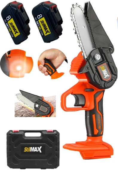 stilmax Italy Type Panasonic Çift Akülü Dal Budama Ve Kesme El Tipi Bıçkı Makinesi 58v 8 Ah Çantalı Set ürün görseli 1