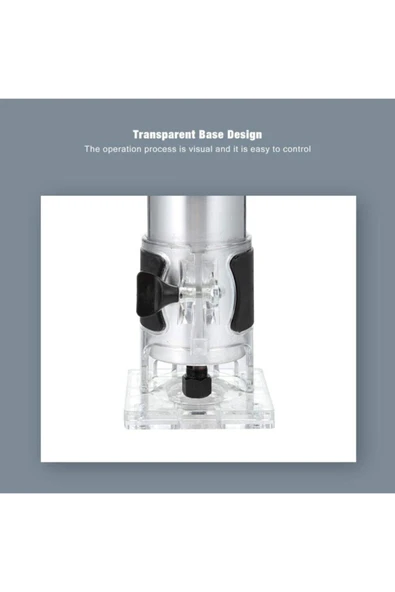 STAXX POWER Staxx Pro 6 Kademe Devir Ayarlı 1600w Formika Traşlama Freze Makinesi 6mm Pens 2 Yıl Garantili - Resim 7